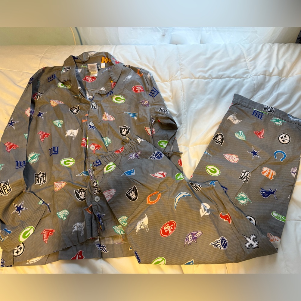 NFL Football from Pottery Barn Big Boys Football Team Cotton Pajamas